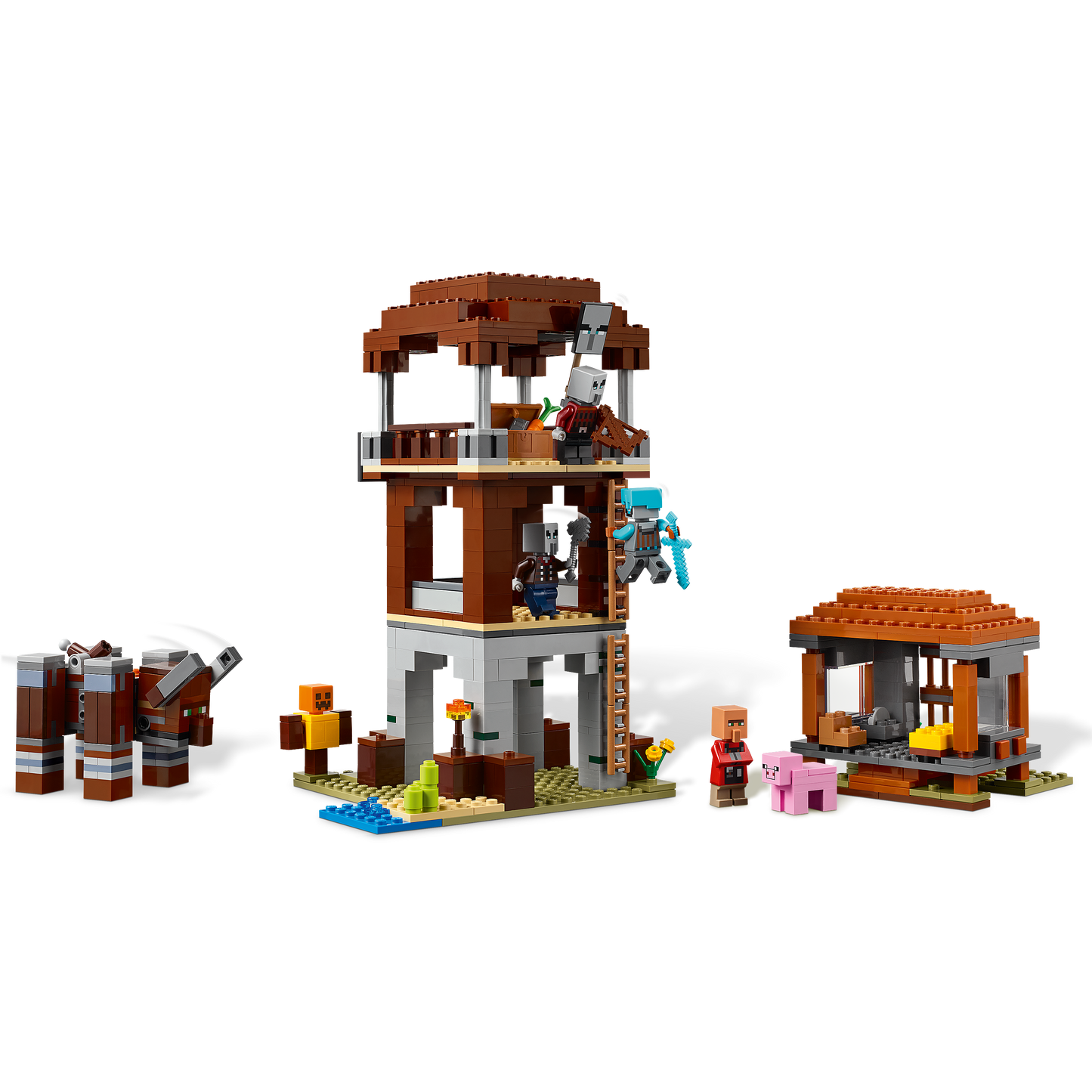 LEGO® Minecraft 21278 Ein Verwüster am Plünderer-Außenposten