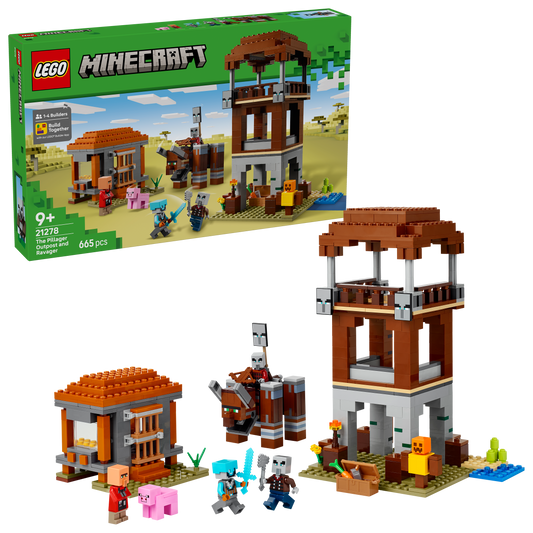 LEGO® Minecraft 21278 Ein Verwüster am Plünderer-Außenposten