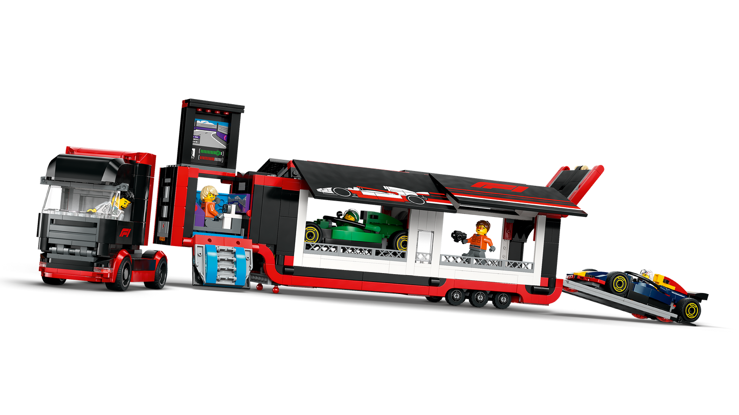 LEGO® City 60445 F1® Transporter mit RB20 & AMR24 F1® Rennautos