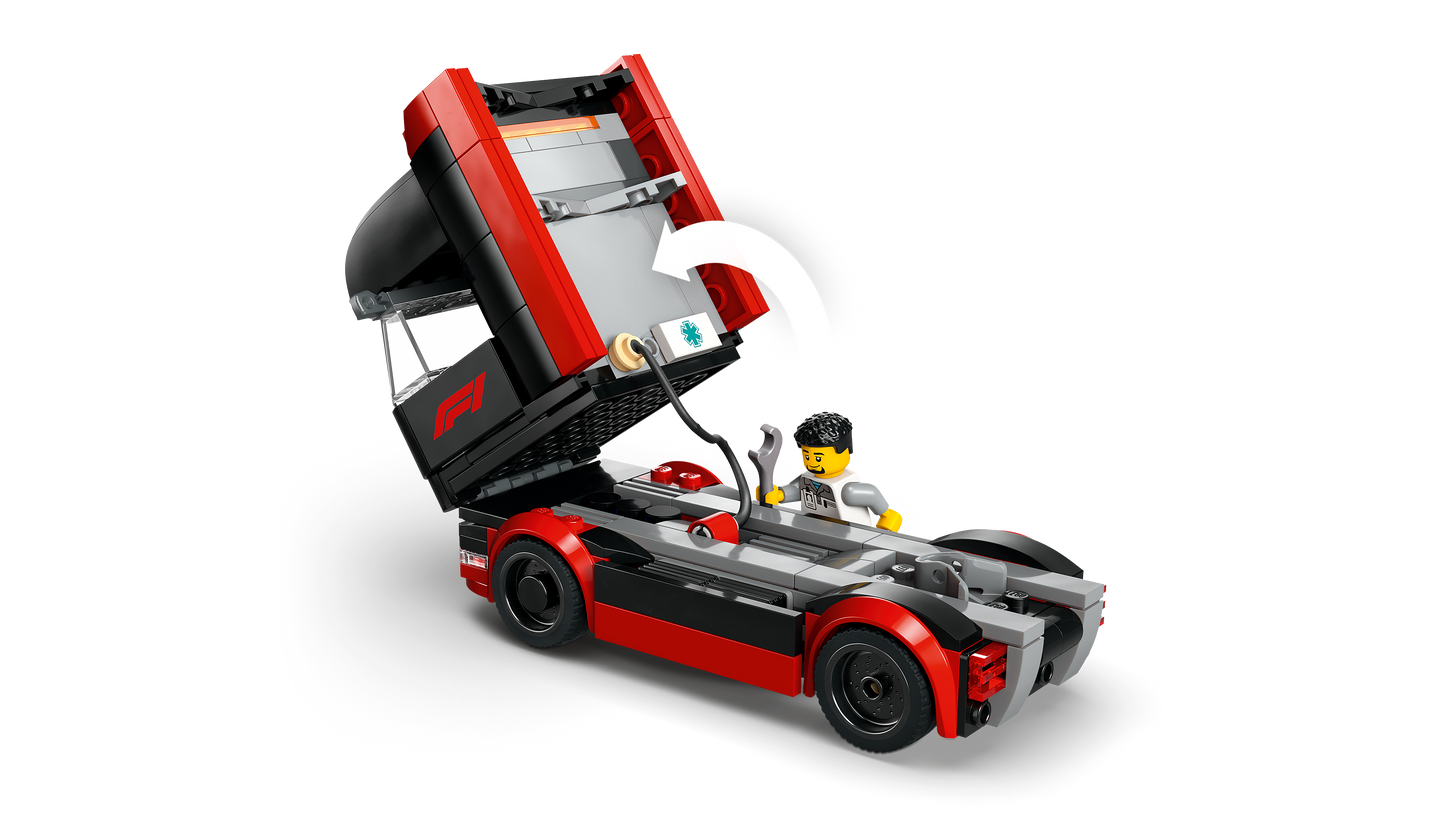 LEGO® City 60445 F1® Transporter mit RB20 & AMR24 F1® Rennautos