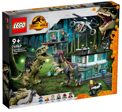 76949 Giganotosaurus and Therizinosaurus Attack