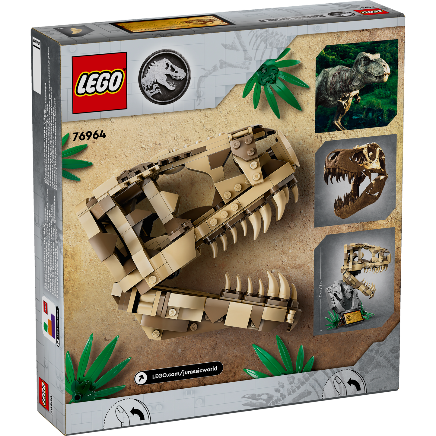 76964 Dinosaur Fossils: T. rex Skull