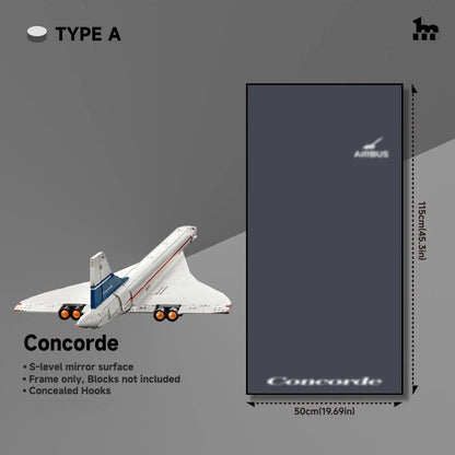 Wall Display Frames  for LEGO® ICONS Concorde 10318