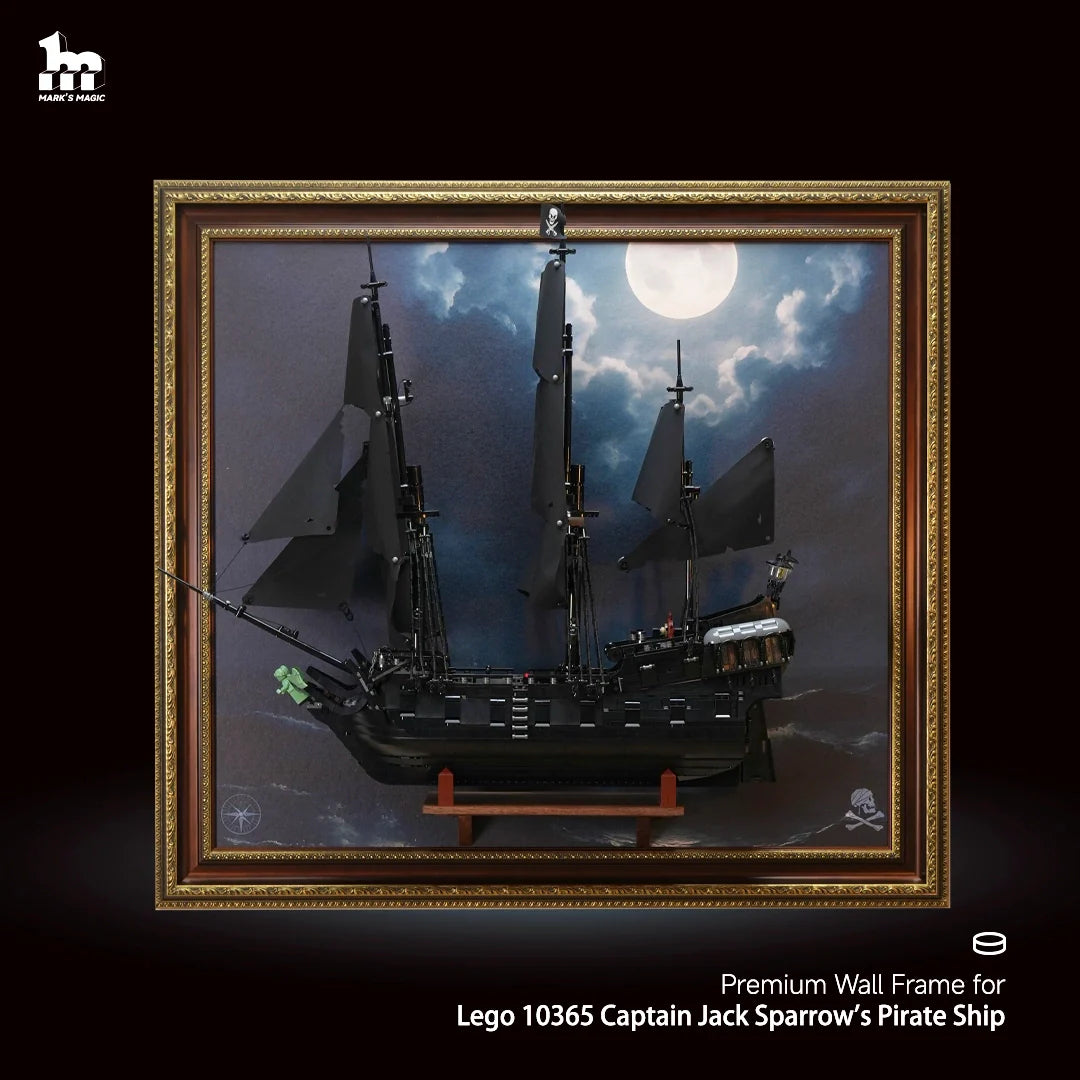 Premium  Display Frame for LEGO® ICONS 10365 Captain Jack Sparrow's Pirate Ship