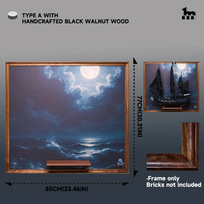 Premium  Display Frame for LEGO® ICONS 10365 Captain Jack Sparrow's Pirate Ship