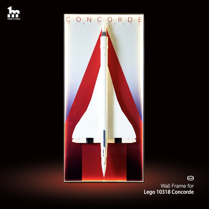 Wall Display Frames  for LEGO® ICONS Concorde 10318
