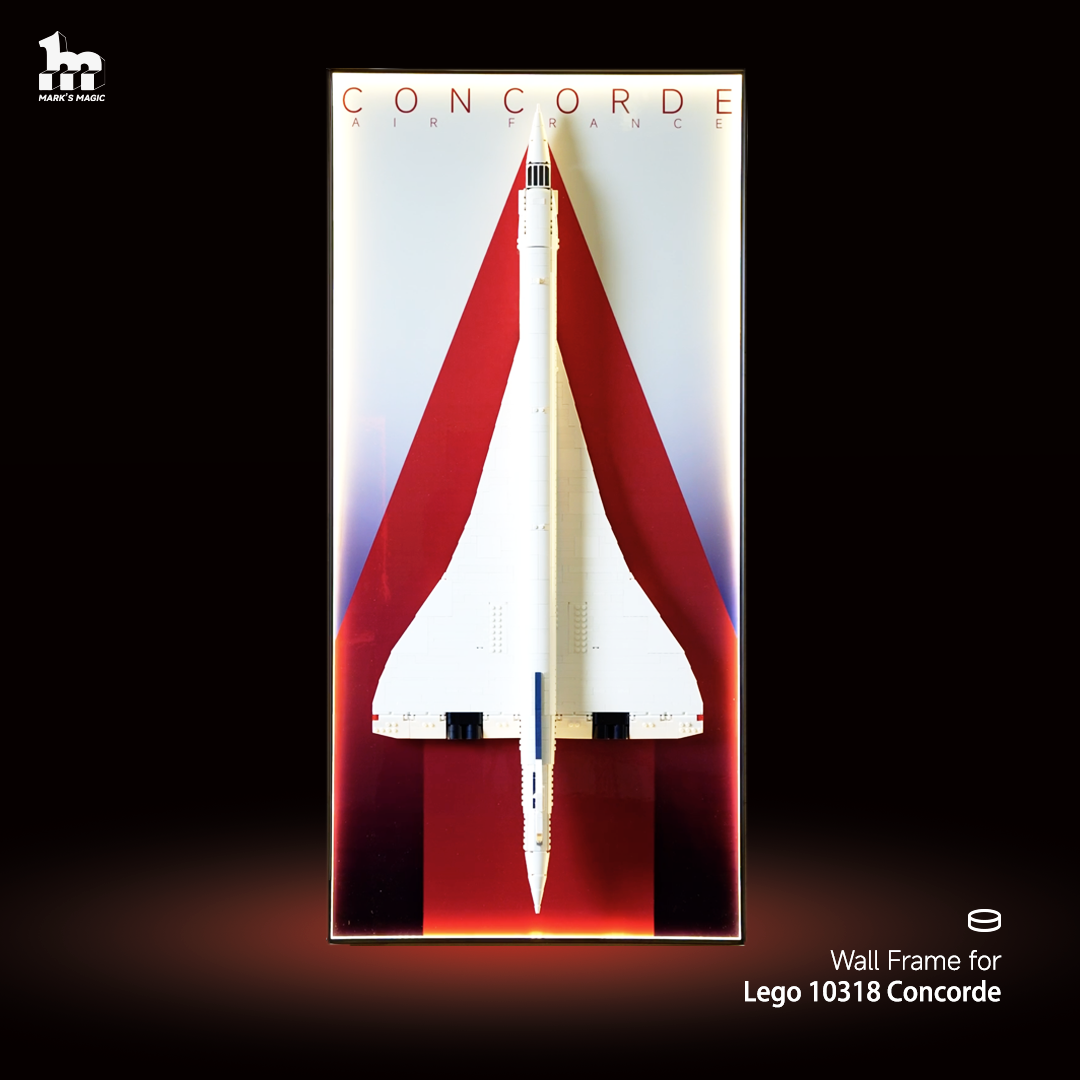 Mark’s Magic  x  Stéphane Beilliard｜Wall Display Frames  for LEGO® ICONS Concorde 10318.
