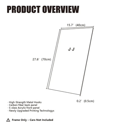LEGO™ Frame for Technic™ Displayed in a FLOATING Style